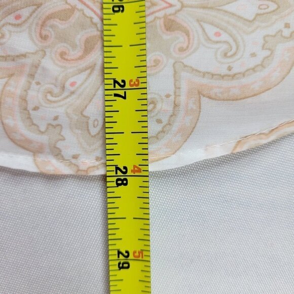 WHBM Blouse Women Size 6 Roll Tab Sleeves Pullover Shirttail Hem Lightweight - Picture 4 of 10